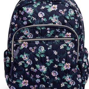 Vera Bradley Campus Backpack - Navy Garden